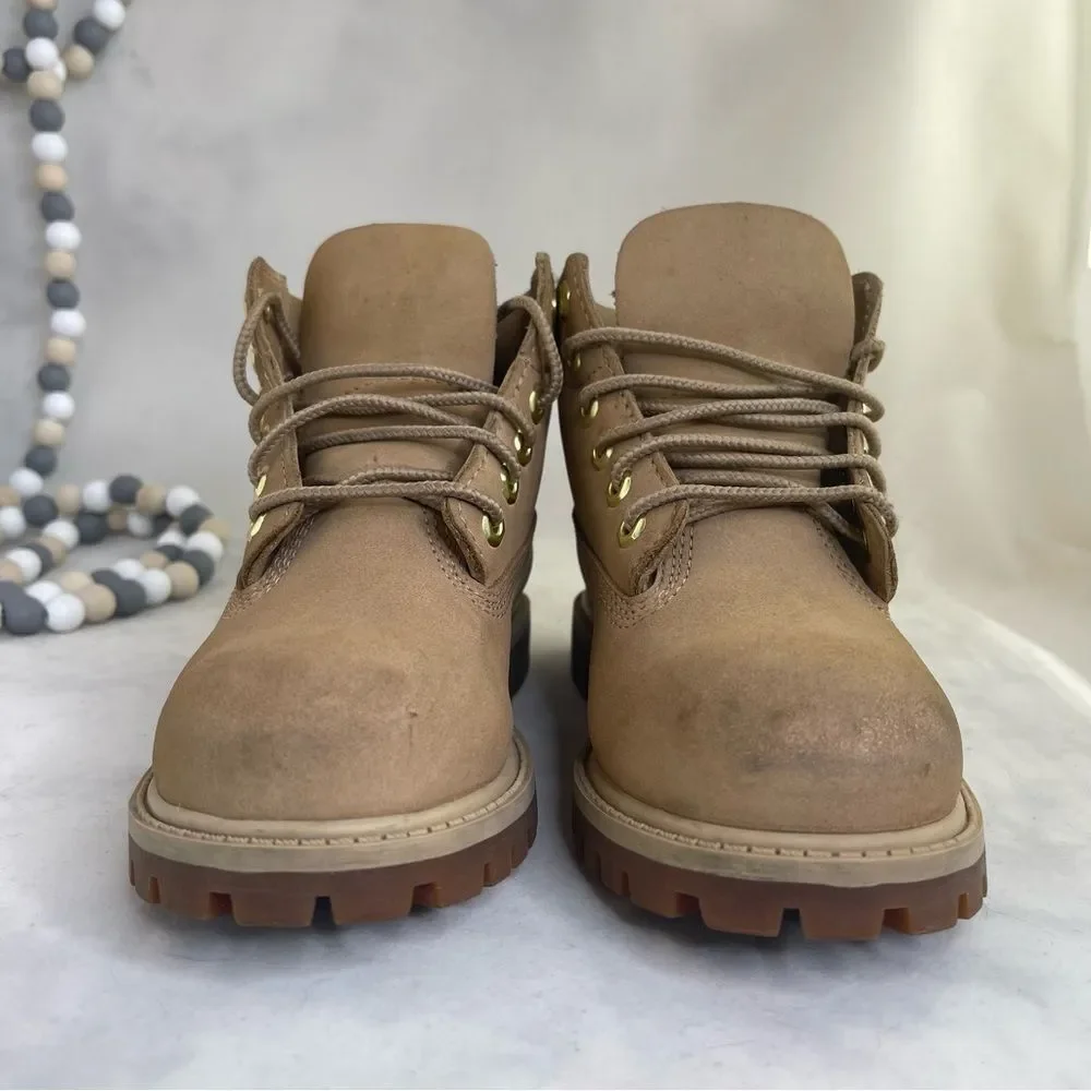 Timberland Tan Gold Boots Durable Comfort waterproof toddlers size 11T